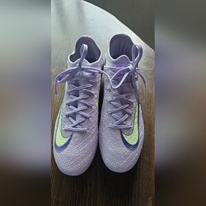 Nike Soccer Lavender and Lime Athletic Shoes